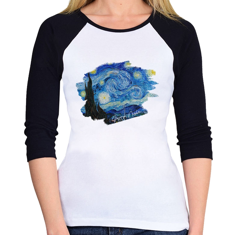 Baby Look Raglan Starry Night Manga 3/4