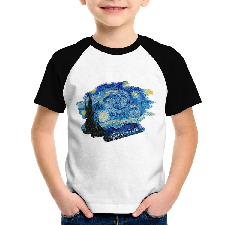 Camiseta Raglan Infantil Starry Night