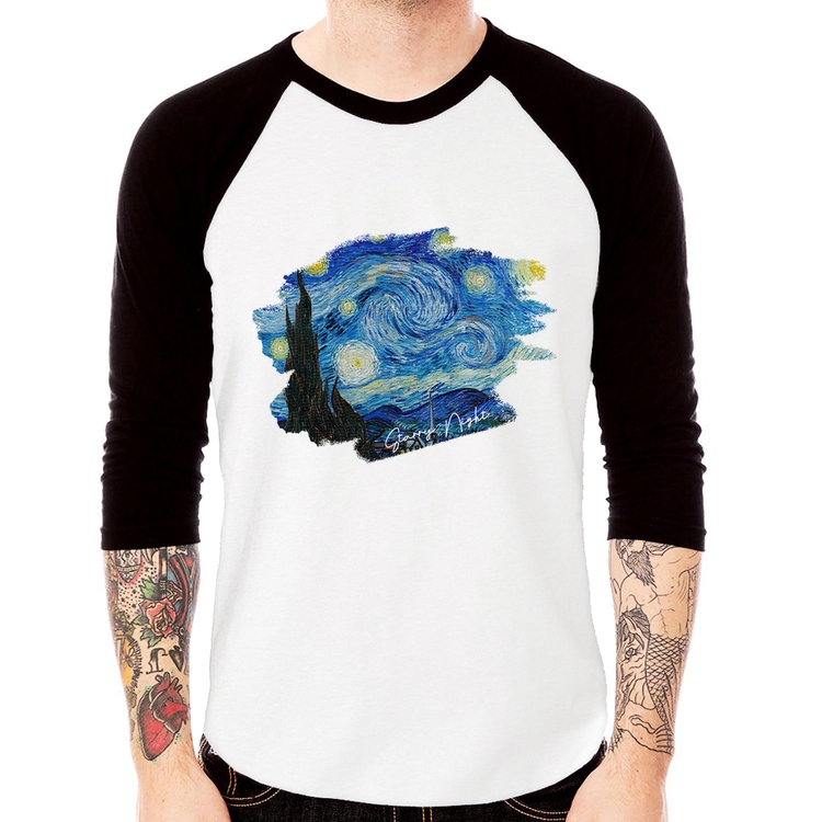 Camiseta Raglan Starry Night Manga 3/4
