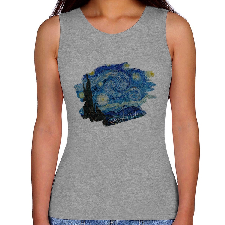 Regata Feminina Starry Night - Cinza