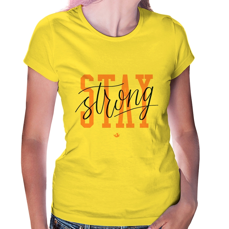 Baby Look Stay Strong - Amarela