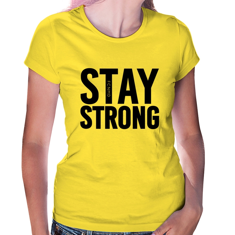 Baby Look Stay Strong - Amarela