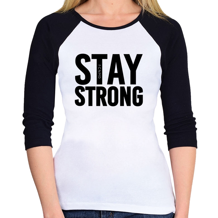 Baby Look Raglan Stay Strong Manga 3/4