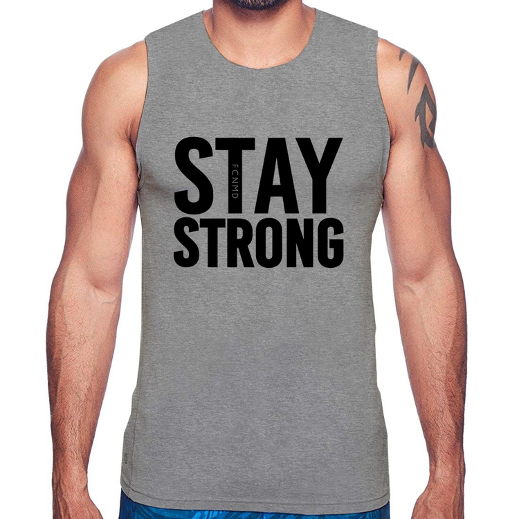 Regata Stay Strong - Cinza