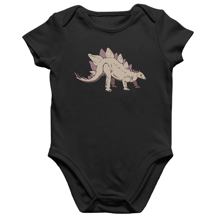 Body Bebê Algodão Stegosaurus
