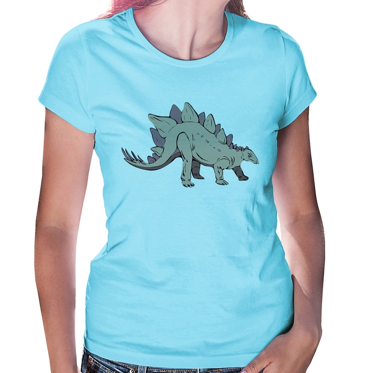 Baby Look Stegosaurus - Azul Bebê