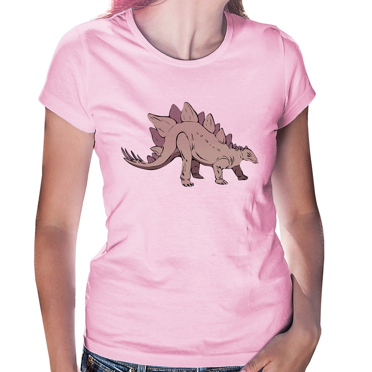 Baby Look Stegosaurus - Rosa Bebê