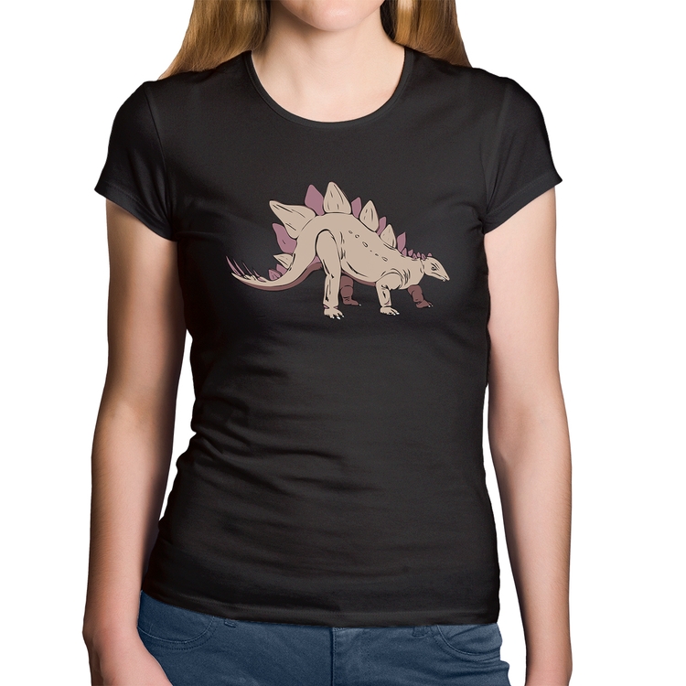 Baby Look Algodão Stegosaurus