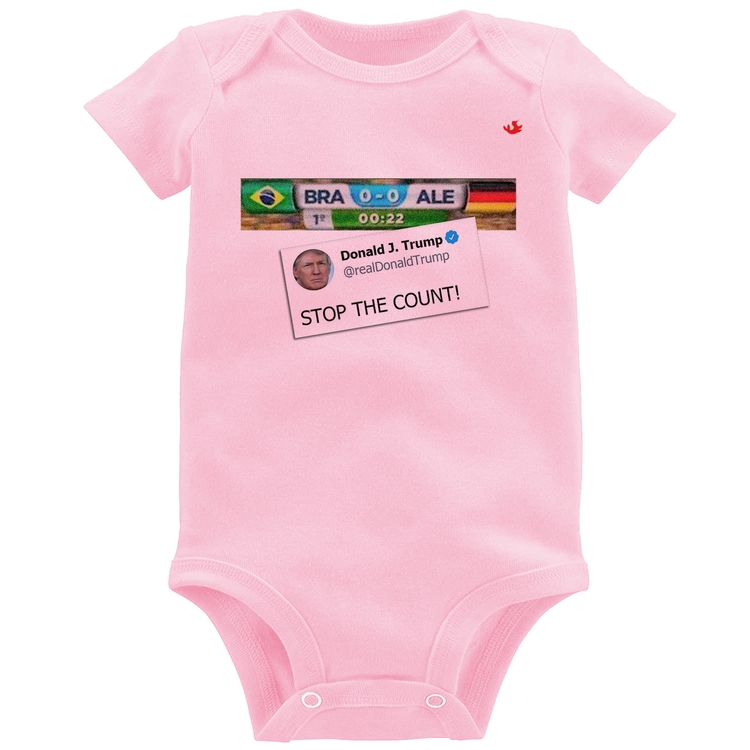 Body Bebê Stop the Count 7x1 - Rosa Bebê