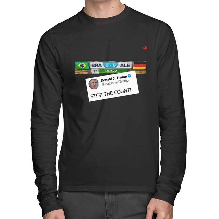 Camiseta Algodão Stop the Count 7x1 Manga Longa