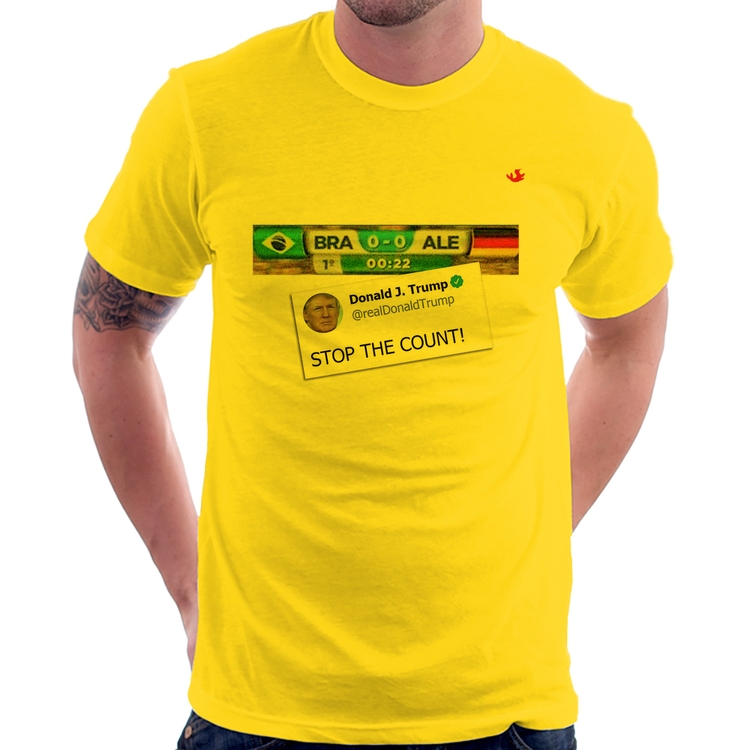 Camiseta Stop the Count 7x1 - Amarela