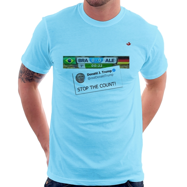 Camiseta Stop the Count 7x1 - Azul Bebê