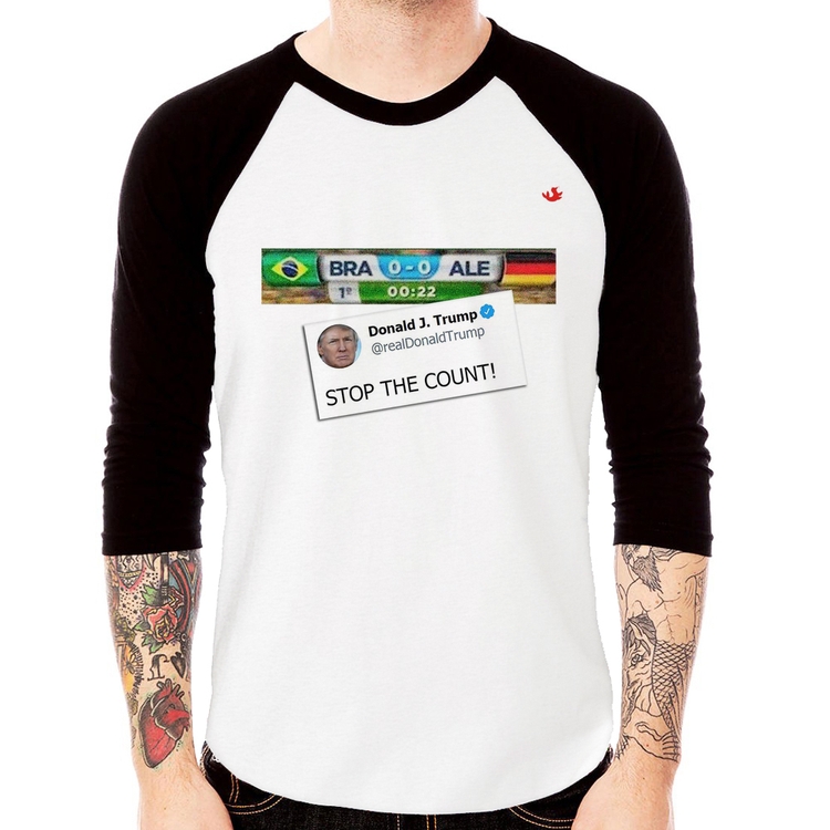Camiseta Raglan Stop the Count 7x1 Manga 3/4