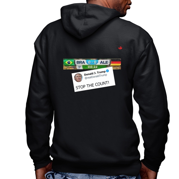 Blusa Moletom Stop the Count 7x1 Masculina com Capuz e Zíper