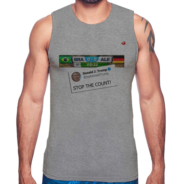 Regata Stop the Count 7x1 - Cinza