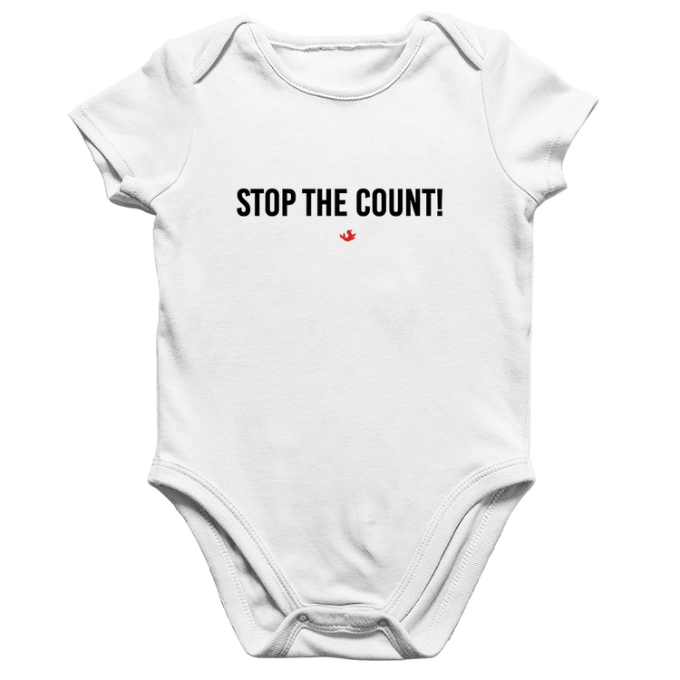 Body Bebê Algodão Stop the Count - Branco