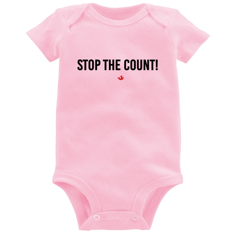 Body Bebê Stop the Count - Rosa Bebê