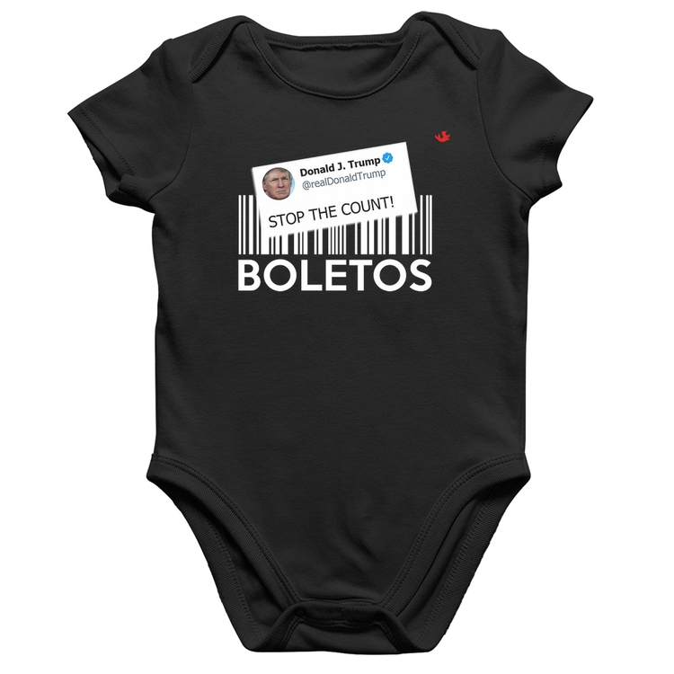 Body Bebê Algodão Stop the Count Boletos