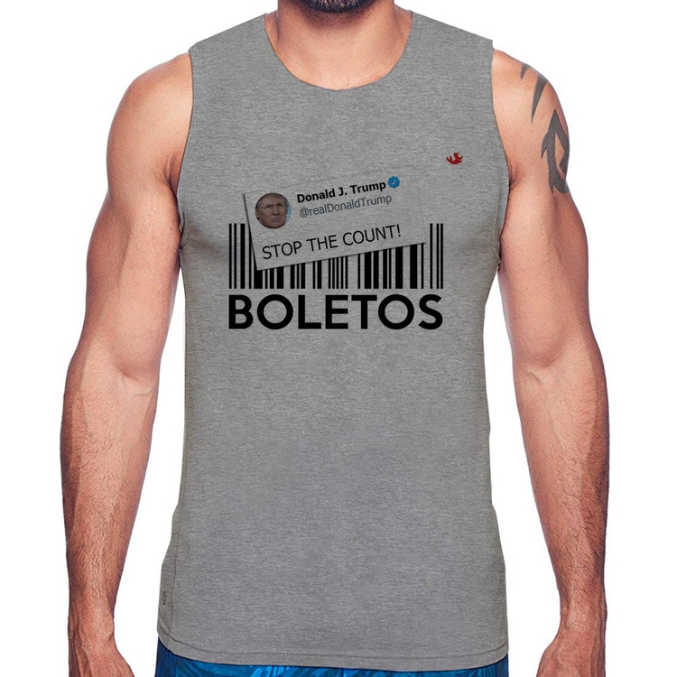 Regata Stop the Count Boletos - Cinza