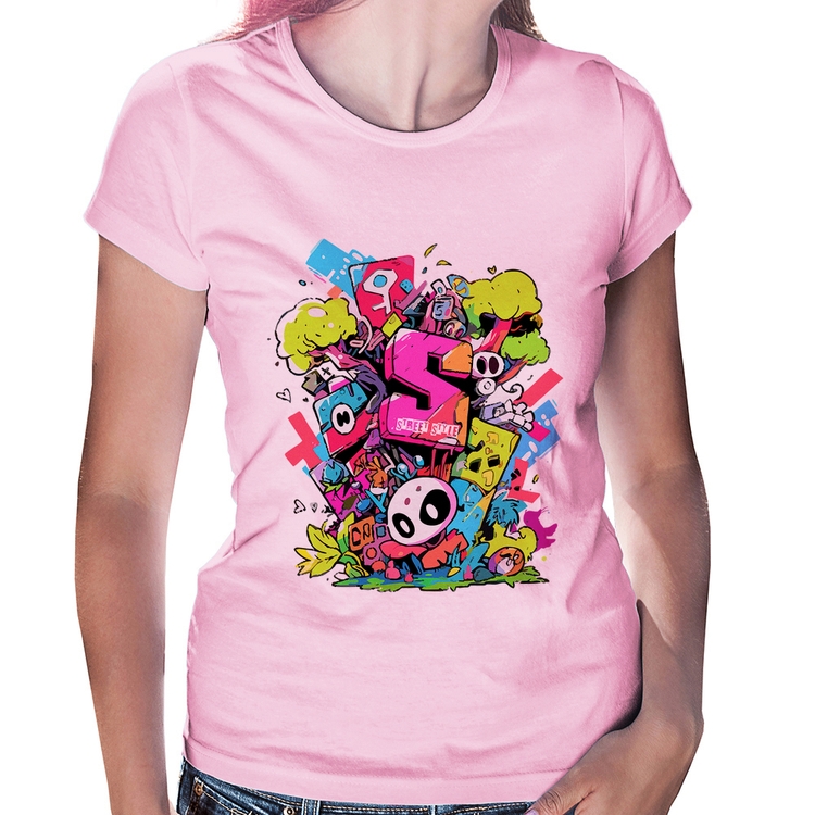 Baby Look Street Style - Rosa Bebê