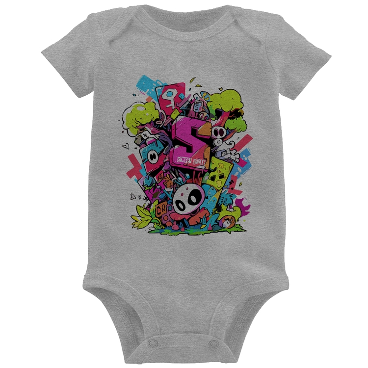 Body Bebê Street Style - Cinza