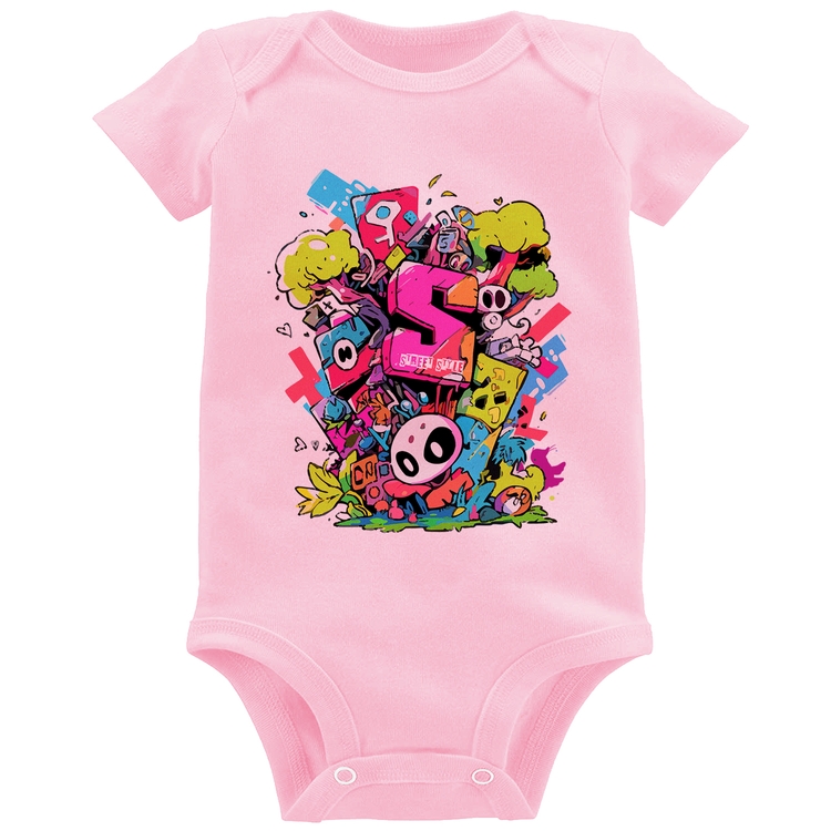 Body Bebê Street Style - Rosa Bebê