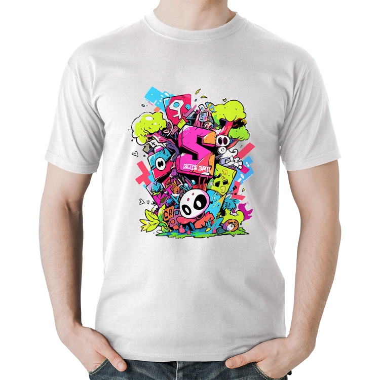 Camiseta Algodão Street Style - Branca