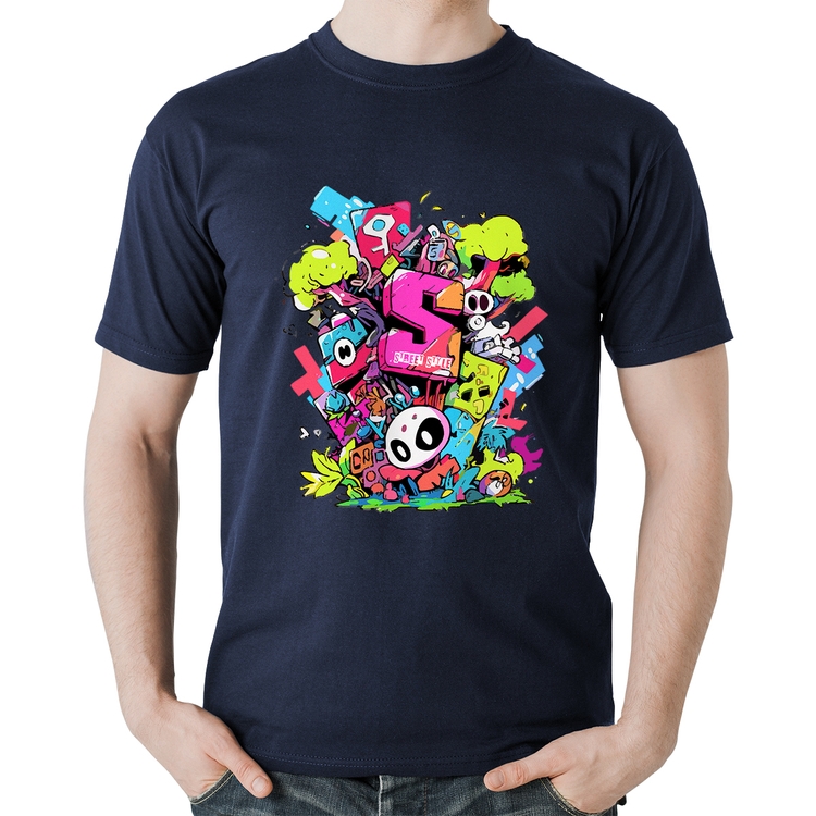 Camiseta Algodão Street Style - Marinho