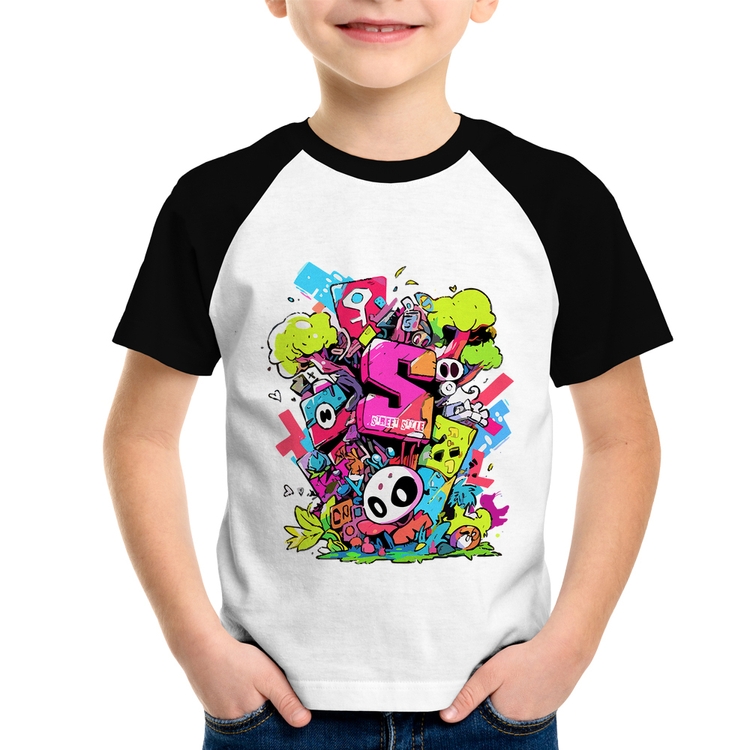 Camiseta Raglan Infantil Street Style