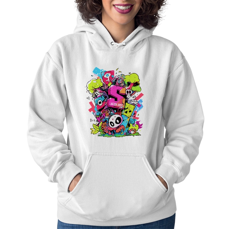 Moletom Feminino Street Style - Branco