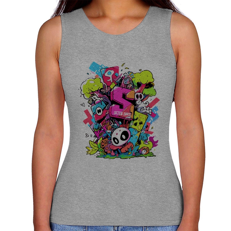 Regata Feminina Street Style - Cinza