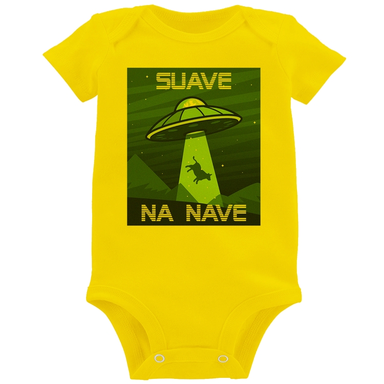 Body Bebê Suave na nave - Amarelo