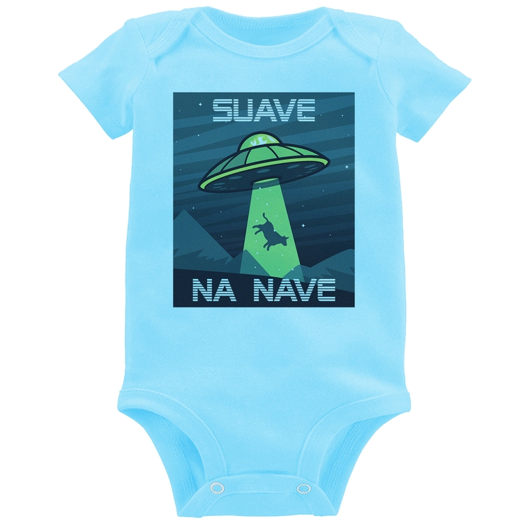 Body Bebê Suave na nave - Azul Bebê