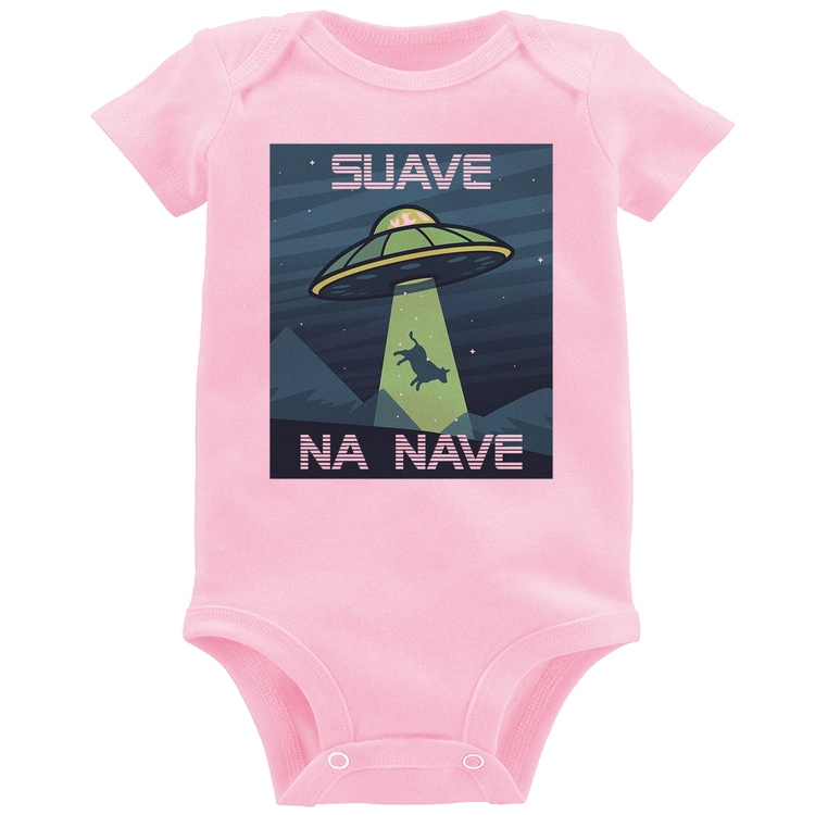 Body Bebê Suave na nave - Rosa Bebê