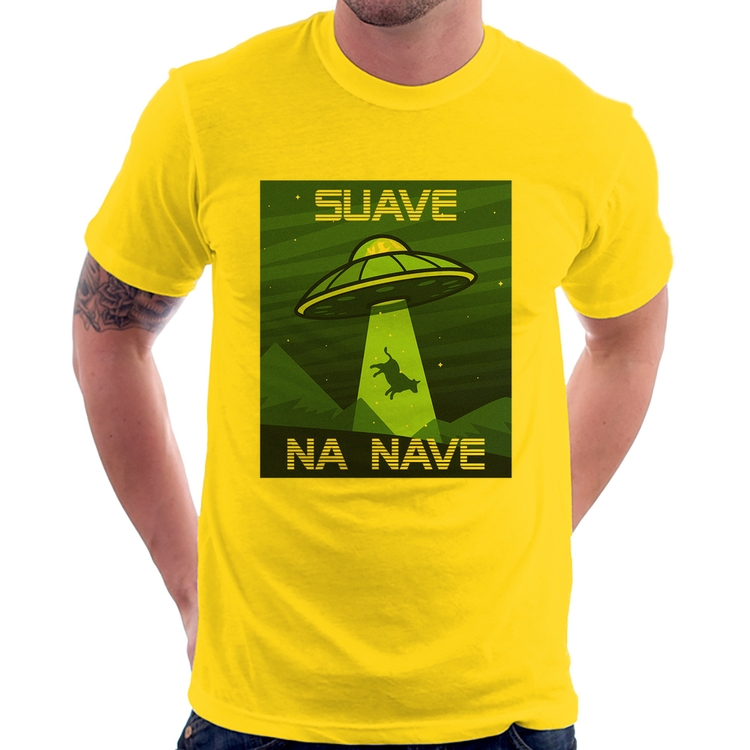 Camiseta Suave na nave - Amarela