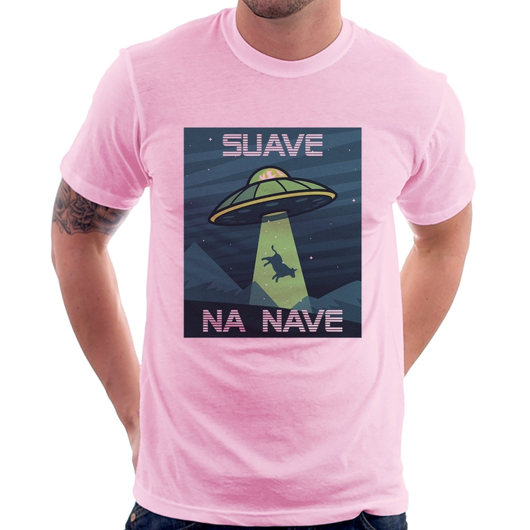Camiseta Suave na nave - Rosa Bebê