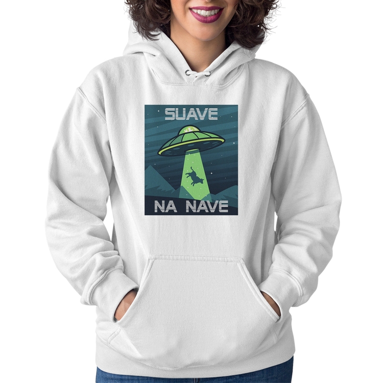 Moletom Feminino Suave na nave - Branco