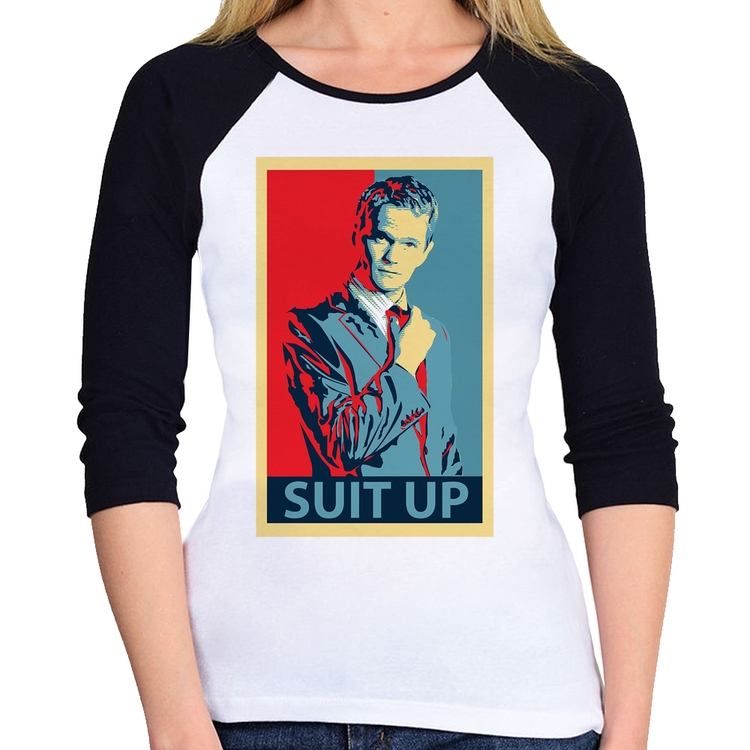 Baby Look Raglan Suit Up Barney Stinson Manga 3/4