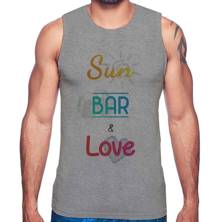 Regata Sun Bar & Love - Cinza