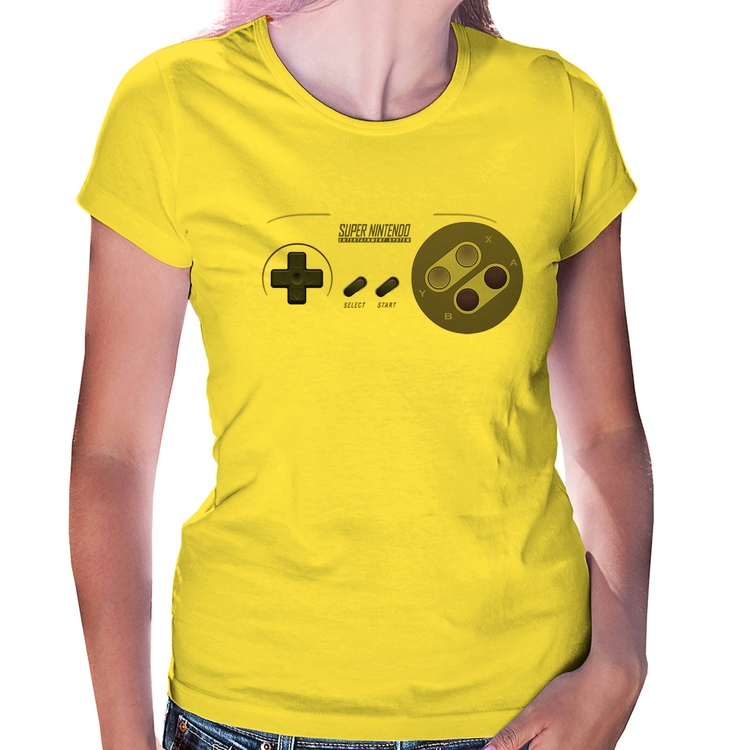 Baby Look Super Nintendo SNES Gamepad - Amarela