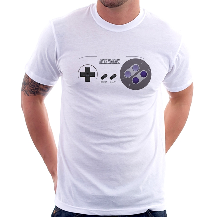 Camiseta Super Nintendo SNES Gamepad