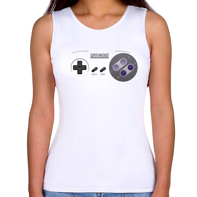 Regata Feminina Super Nintendo SNES Gamepad