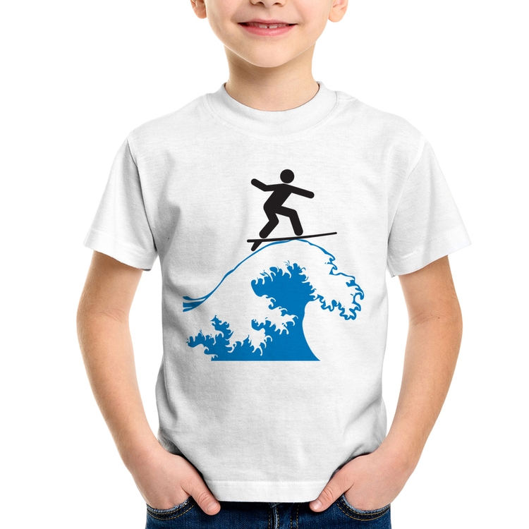 Camiseta Infantil Surfista