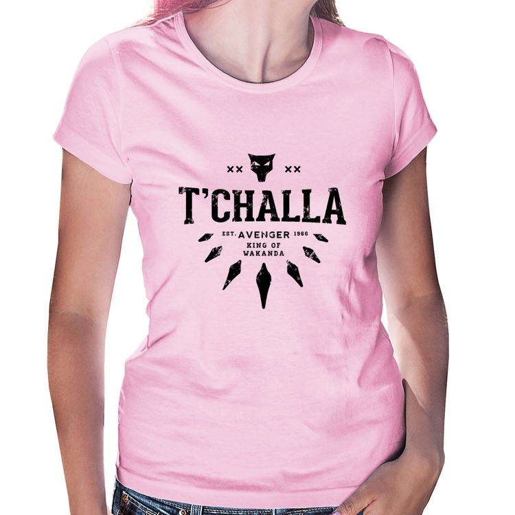 Baby Look T'Challa King of Wakanda - Rosa Bebê