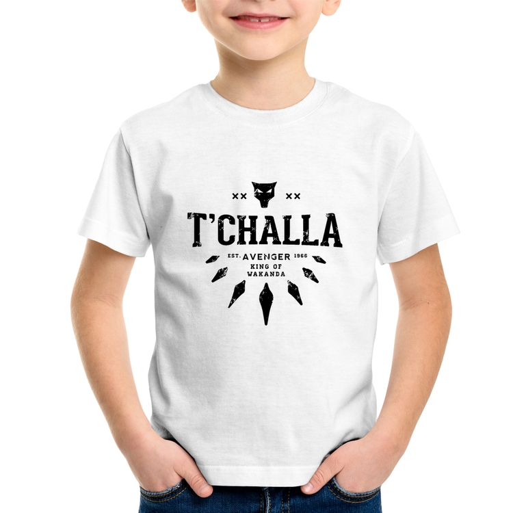 Camiseta Infantil T'Challa King of Wakanda