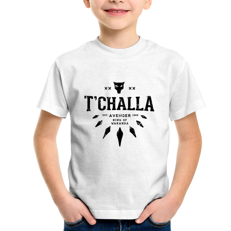 Camiseta Infantil T'Challa King of Wakanda