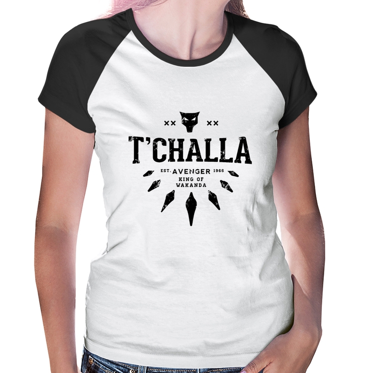 Baby Look Raglan T'Challa King of Wakanda