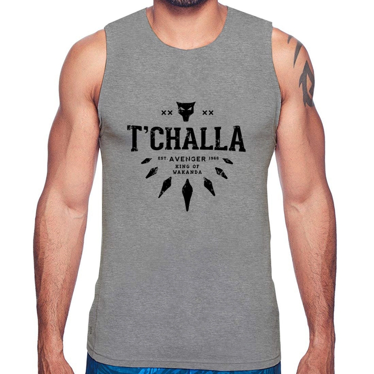 Regata T'Challa King of Wakanda - Cinza