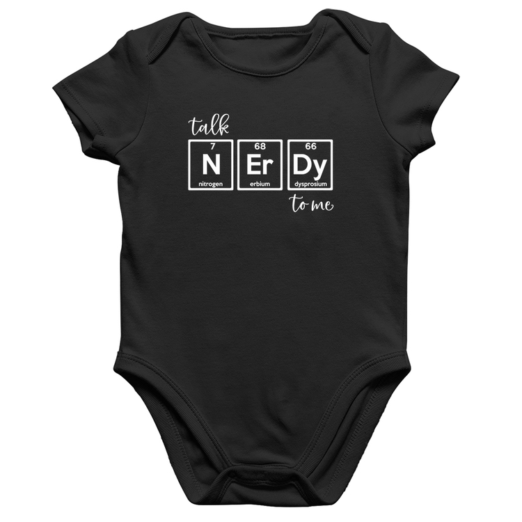 Body Bebê Algodão Talk Nerdy To Me