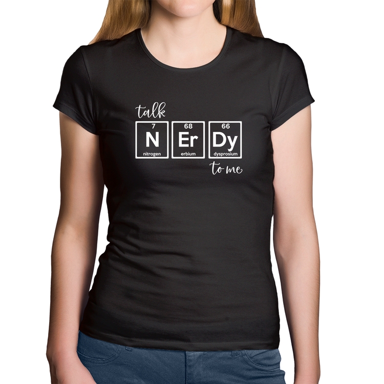 Baby Look Algodão Talk Nerdy To Me